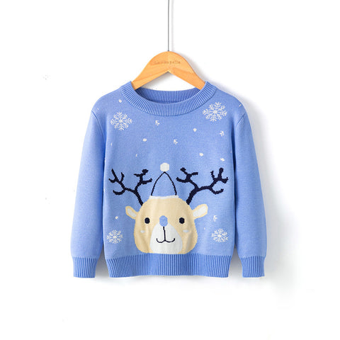 Festive Reindeer Cotton Knit Sweater Collection