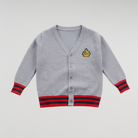 Cárdigan elegante de mezcla de algodón y lana fina