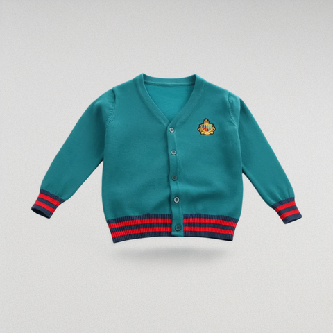 Stylish Fine Wool Cotton-Blend Cardigan