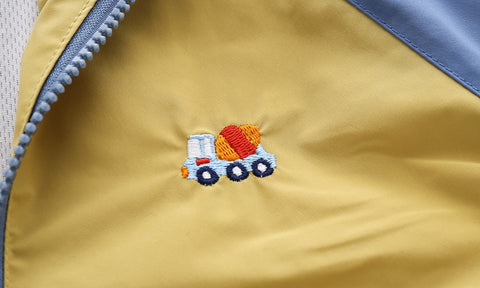 Colorful Hooded Windbreaker Jacket